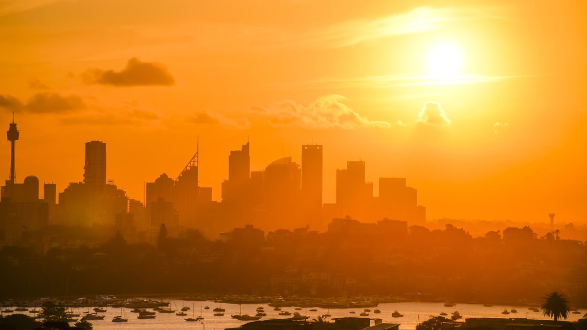 Sydney skyline, captured with a polarizing filter to deepen the sky and reduce glare